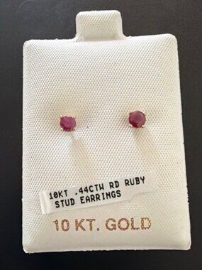 Ruby Stud Earrings